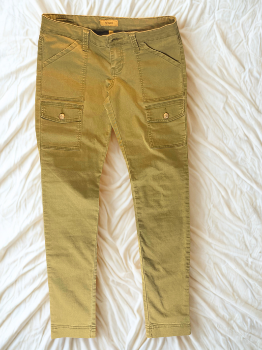 Olive Cargo-Style Pants SIZE 7