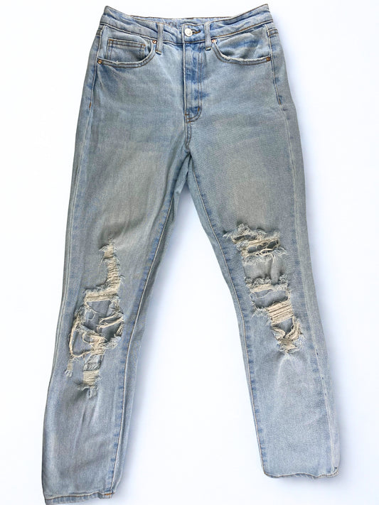 Light Wash Distressed Jeans SIZE 3