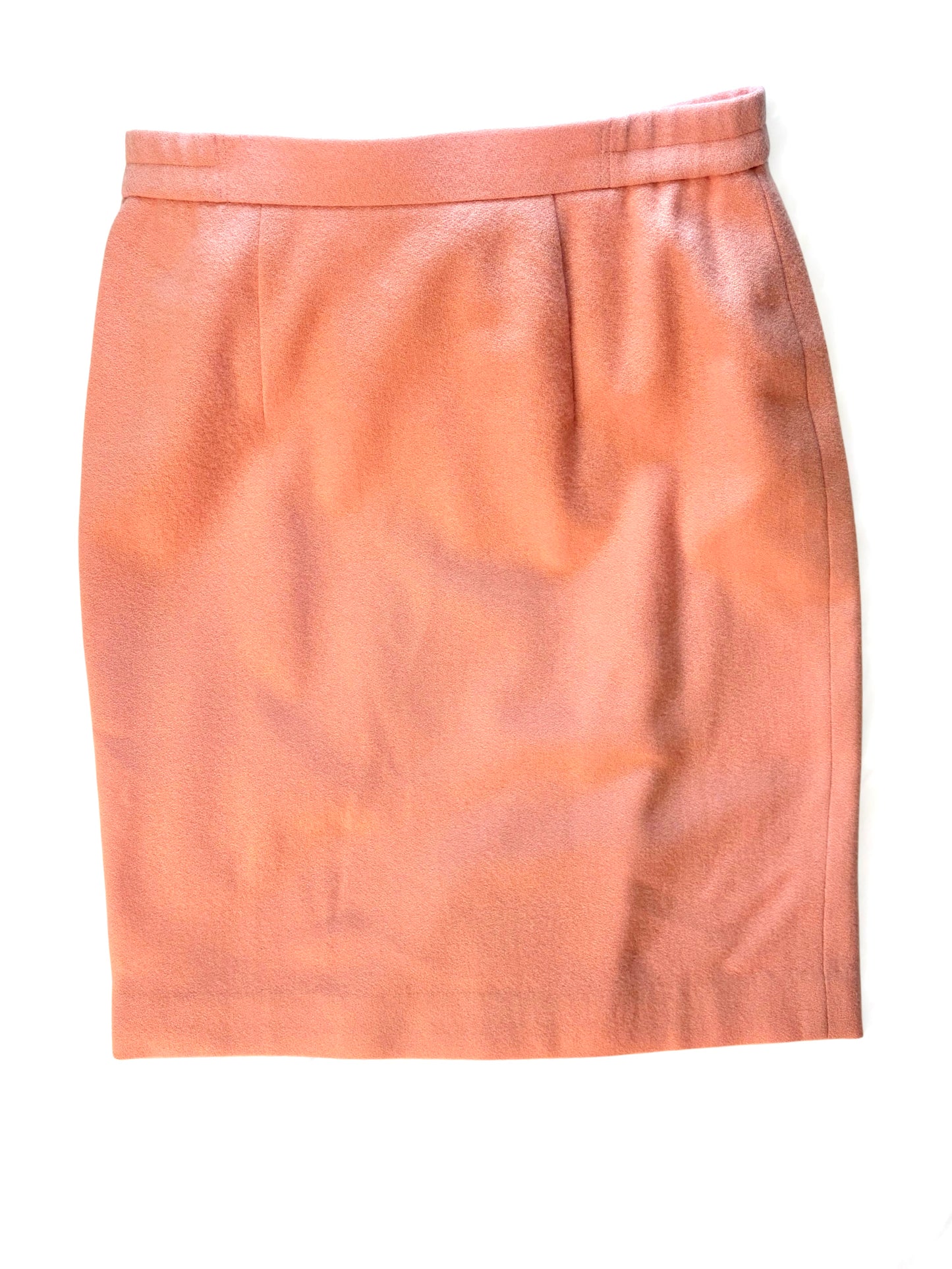 Peach Satin Mini Skirt (Size: S/M)