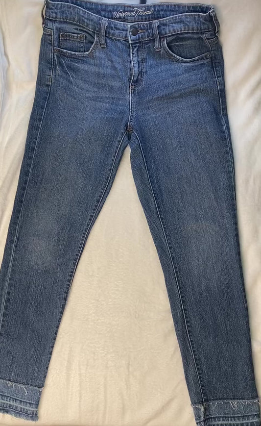 Universal Thread Cropped Straight-Leg Jeans (Size 2 / 26R)
